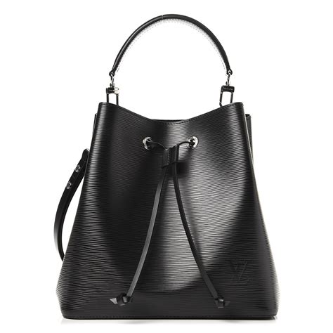 louis vuitton neonoe epi leather black|black Louis Vuitton texture.